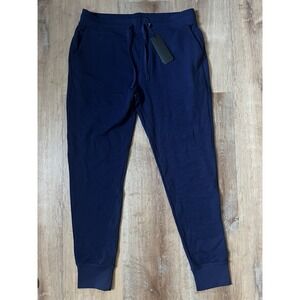 Greyson Golf Gotham Jogger Pants Mens L Maltese Navy Wolf Cotton Modal NEW